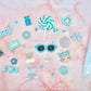 blue decoden charm kit cell phone junk case
