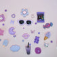 purple cell phone junk charms