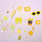 yellow decoden charm kit cell phone junk case